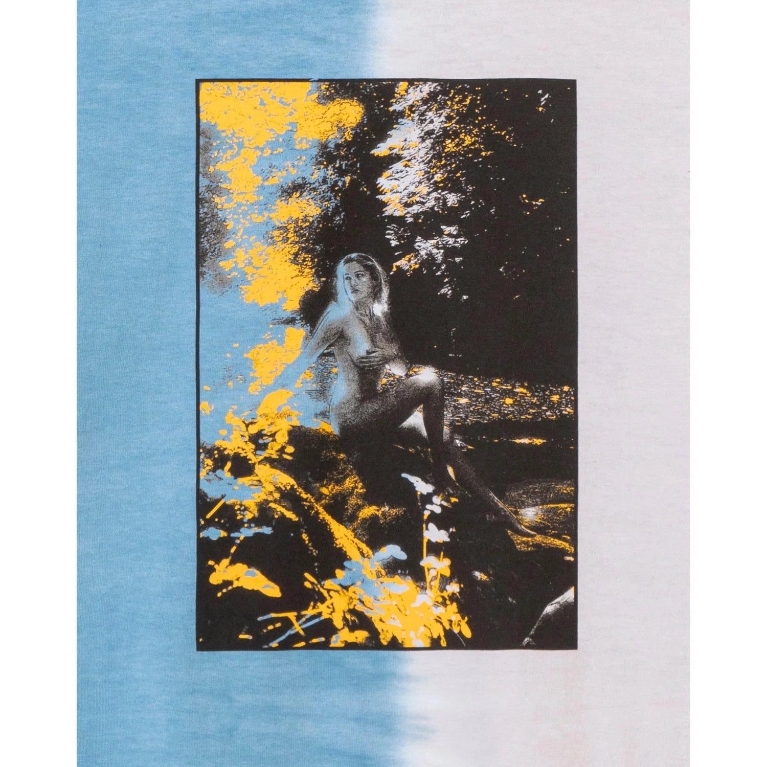 Playboy Au Naturel Megan Moore maglia tie-dye blu