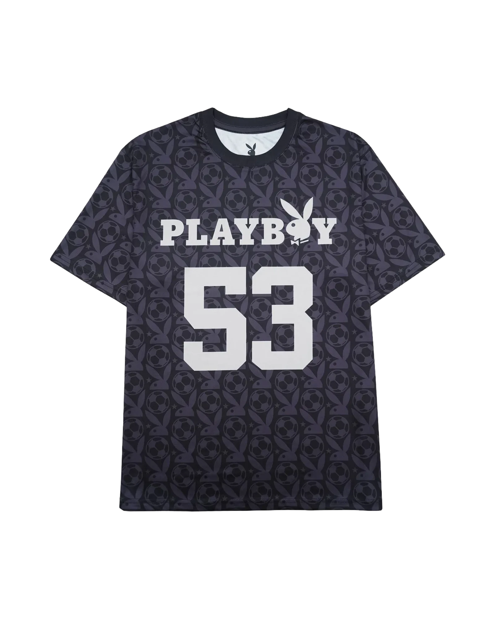 Playboy Monogram 53 Maglia Nera in Poliestere