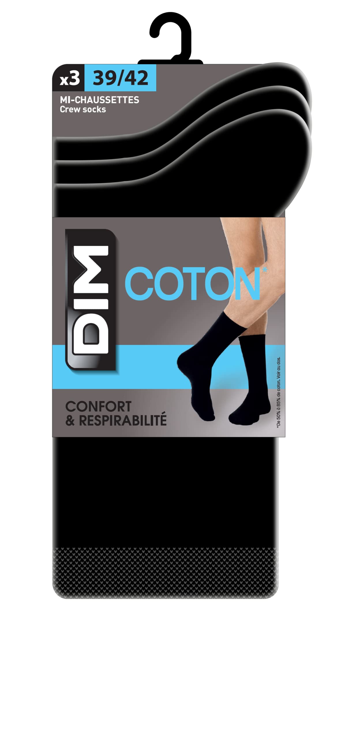 Dim calze uomo 4 paia cotone mezza gamba