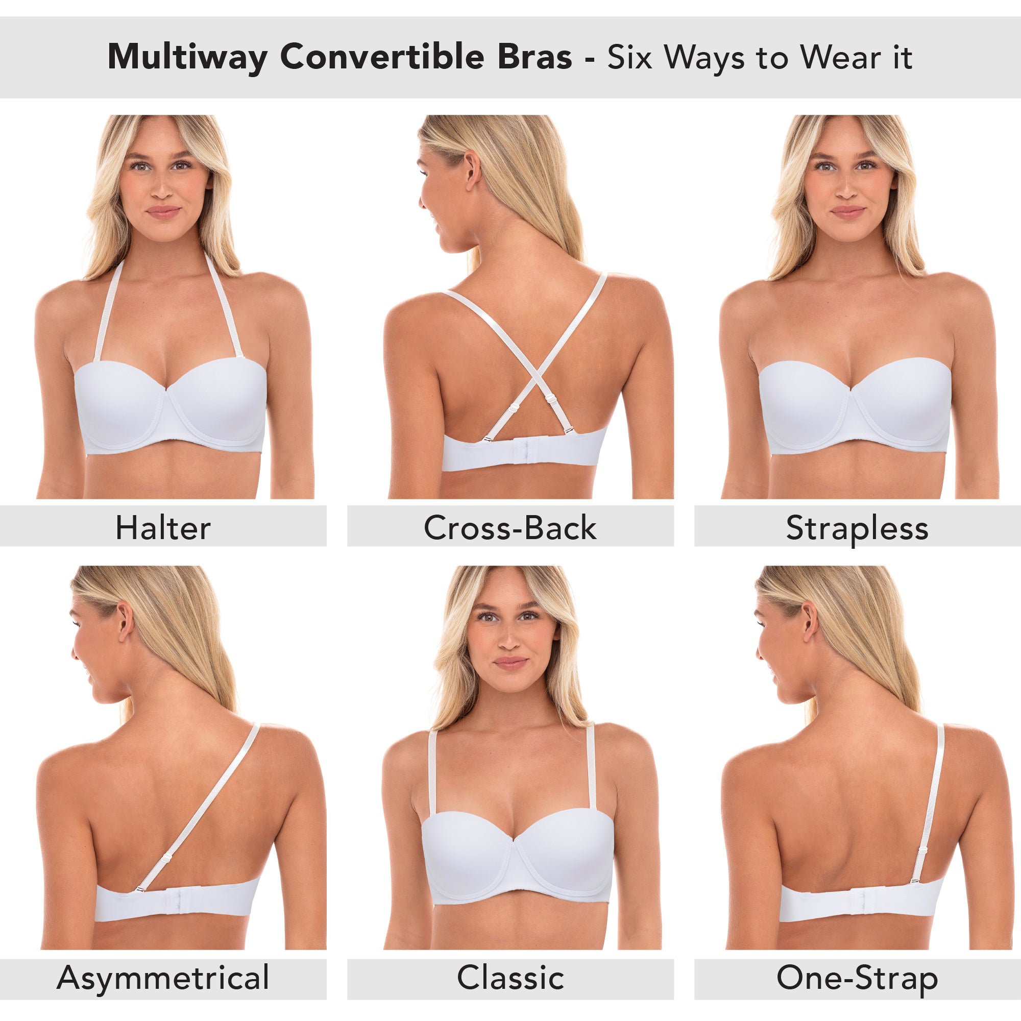 René Rofé Sophie B reggiseno multipack 36C da 4 multicolor