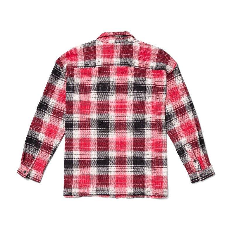 Playboy Script camicia flanella rossa uomo quadri