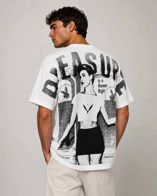 Playboy Pleasure Tee t-shirt cotone nera