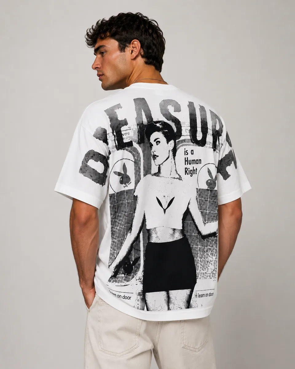 Playboy Pleasure Tee t-shirt cotone nera