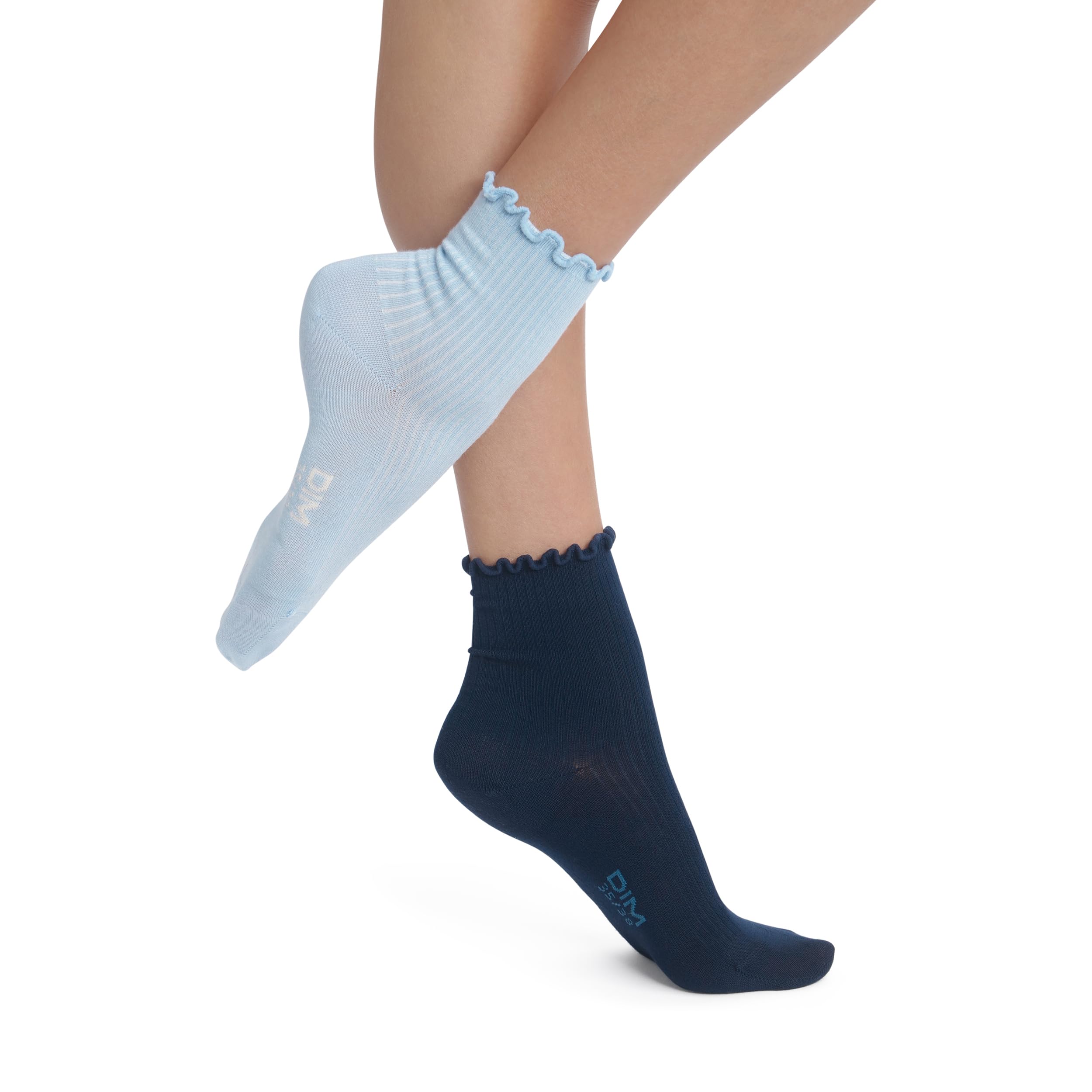 DIM Modal Volant calzini donna x2 morbidi