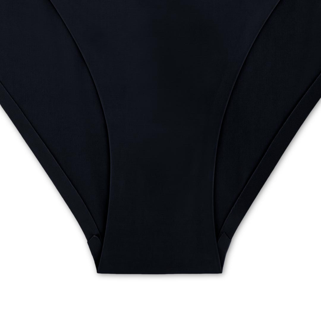 René Rofé Shaping Bikini slip modellante 3 pezzi nero rosa marrone