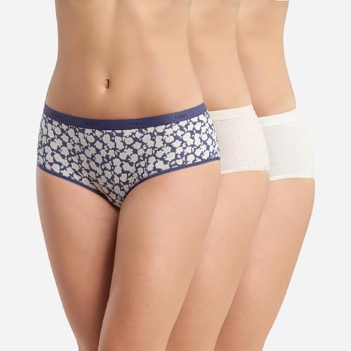 DIM Les Pockets culotte donna x3 cotone rosa S