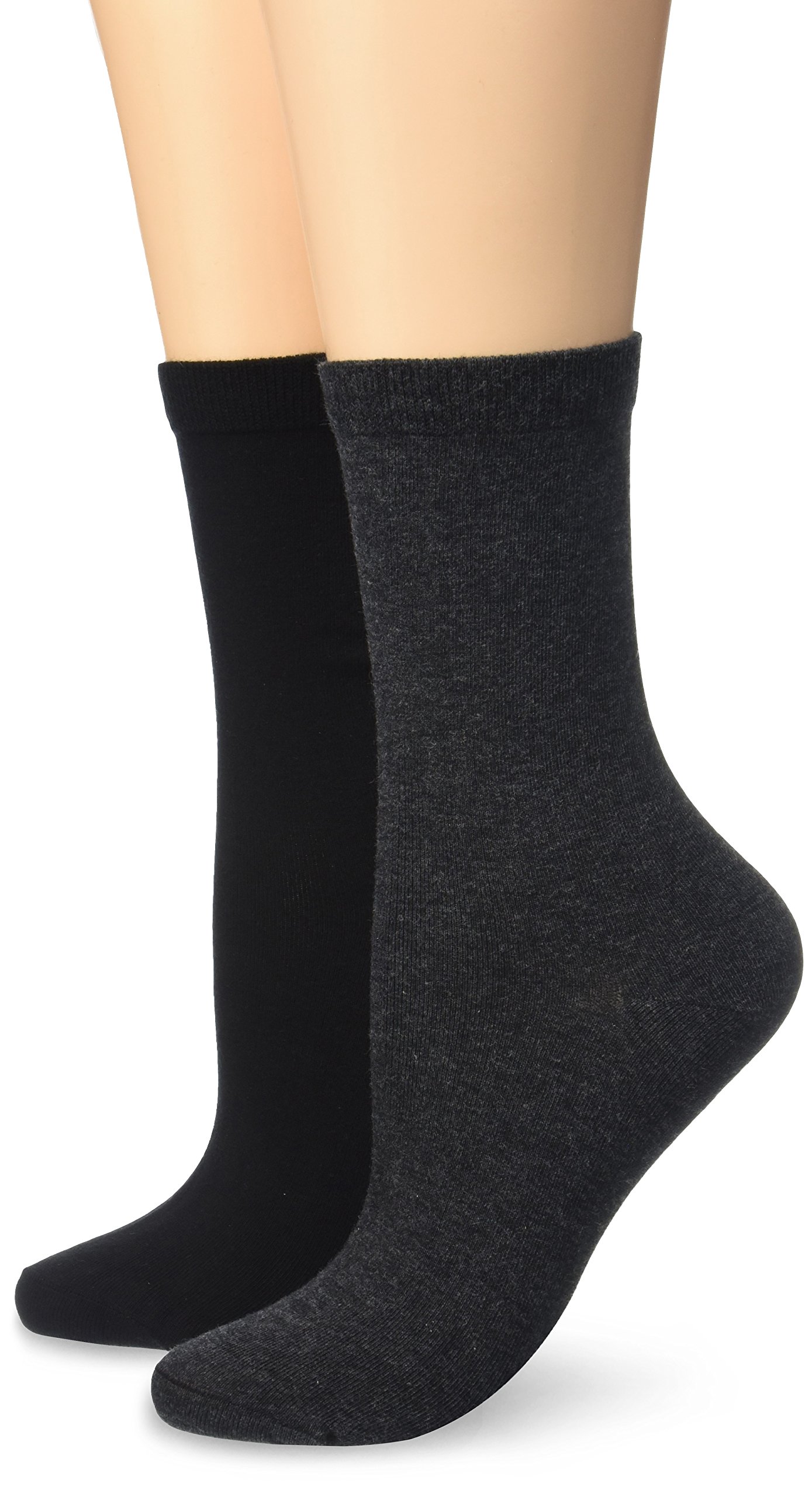 DIM Cotton calze donna x2 nero tallone rinforzato