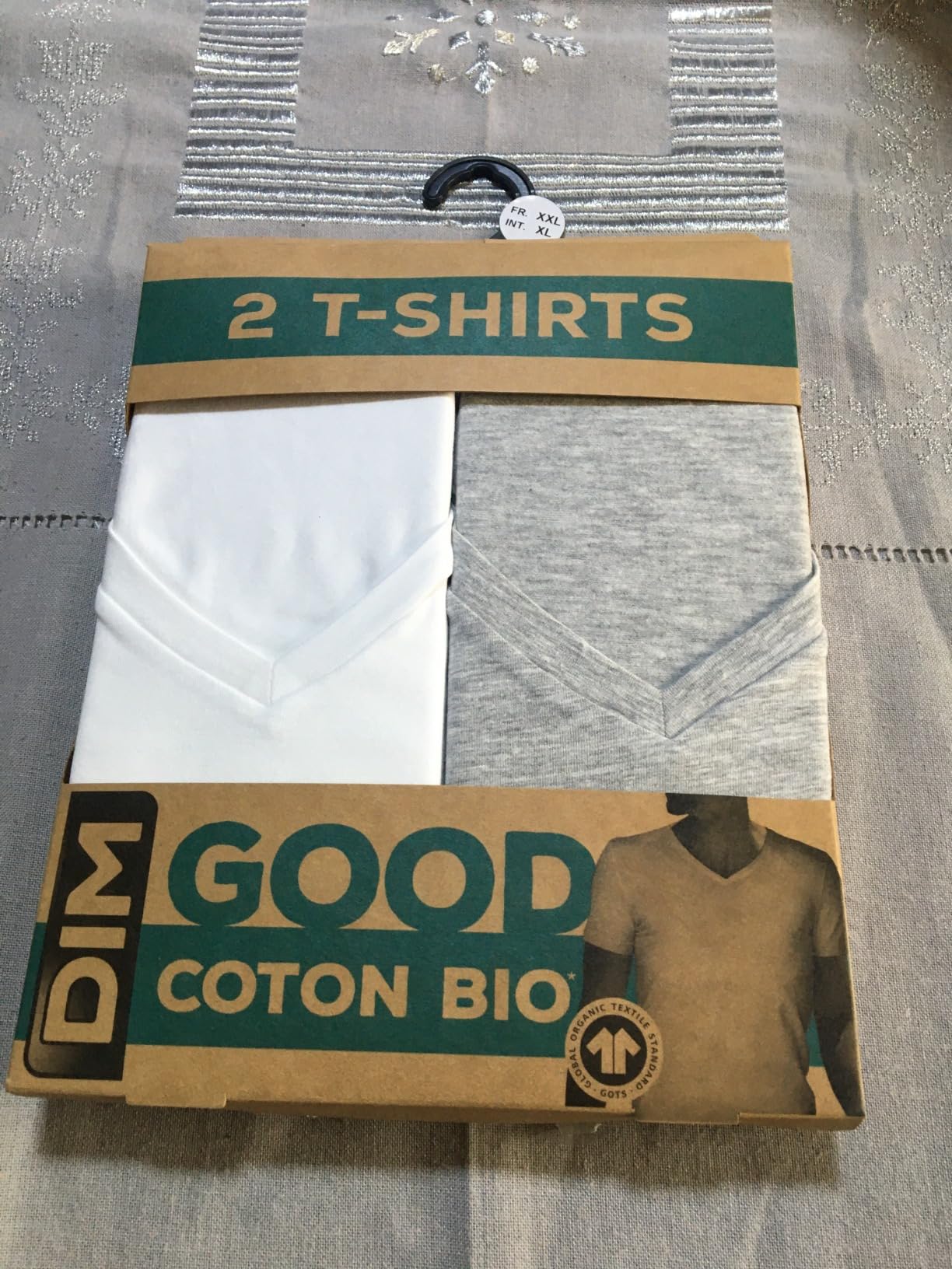 DIM Good T-Shirt Scollo a V Uomo 2 Pezzi Cotone Bio