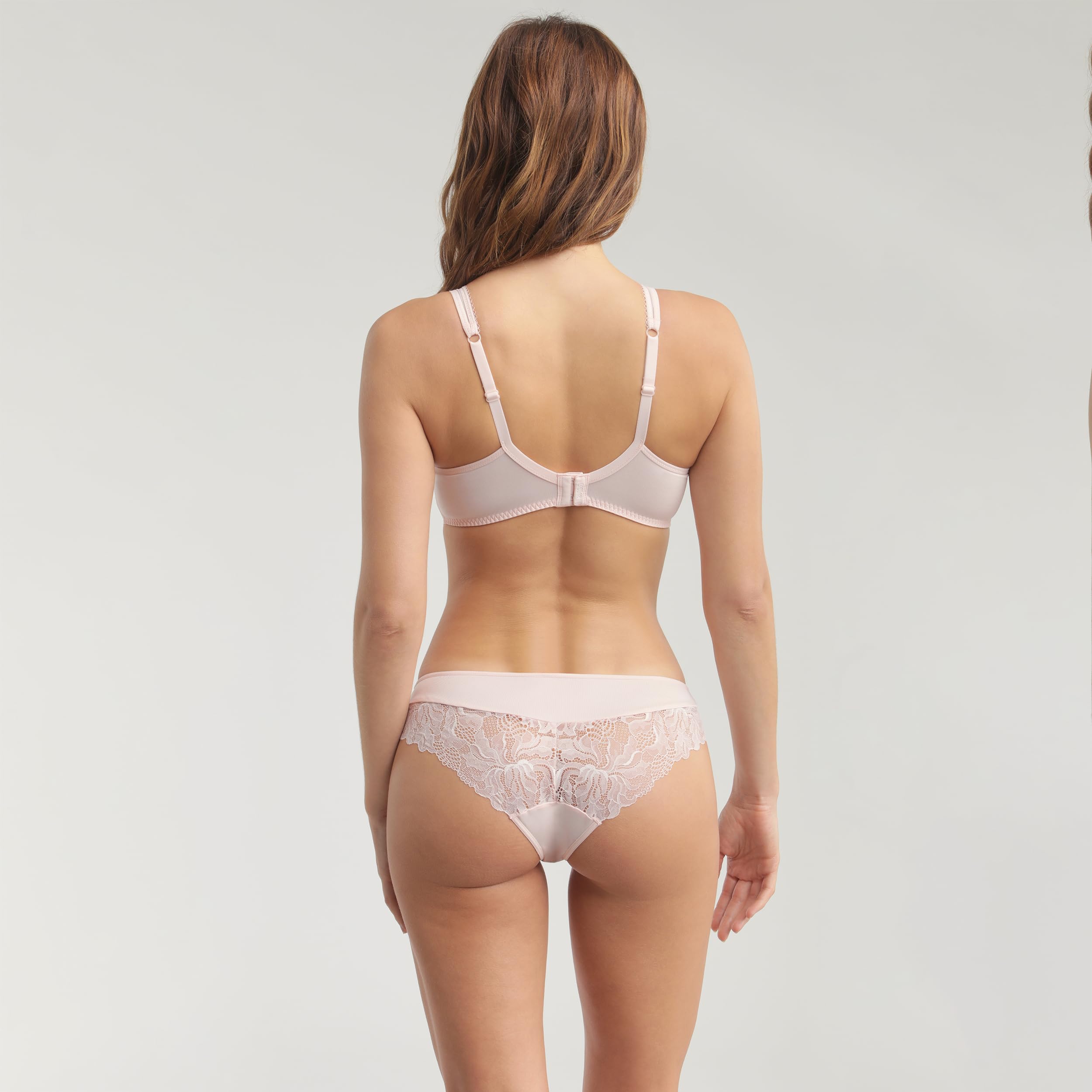 DIM Generous Essentiel slip pizzo donna x1 rosa microfibra XS