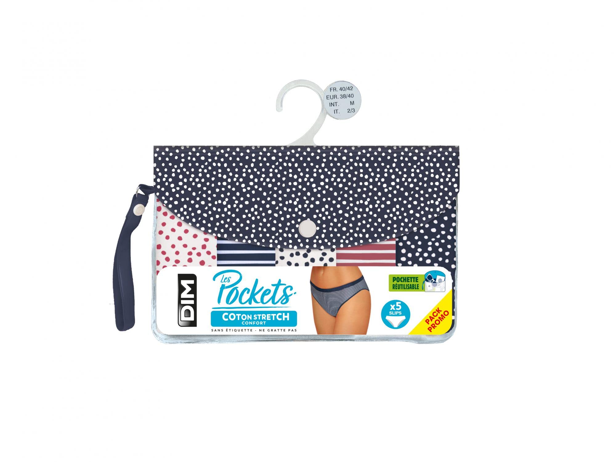 DIM Les Pockets Mutande Donna x5 Cotone