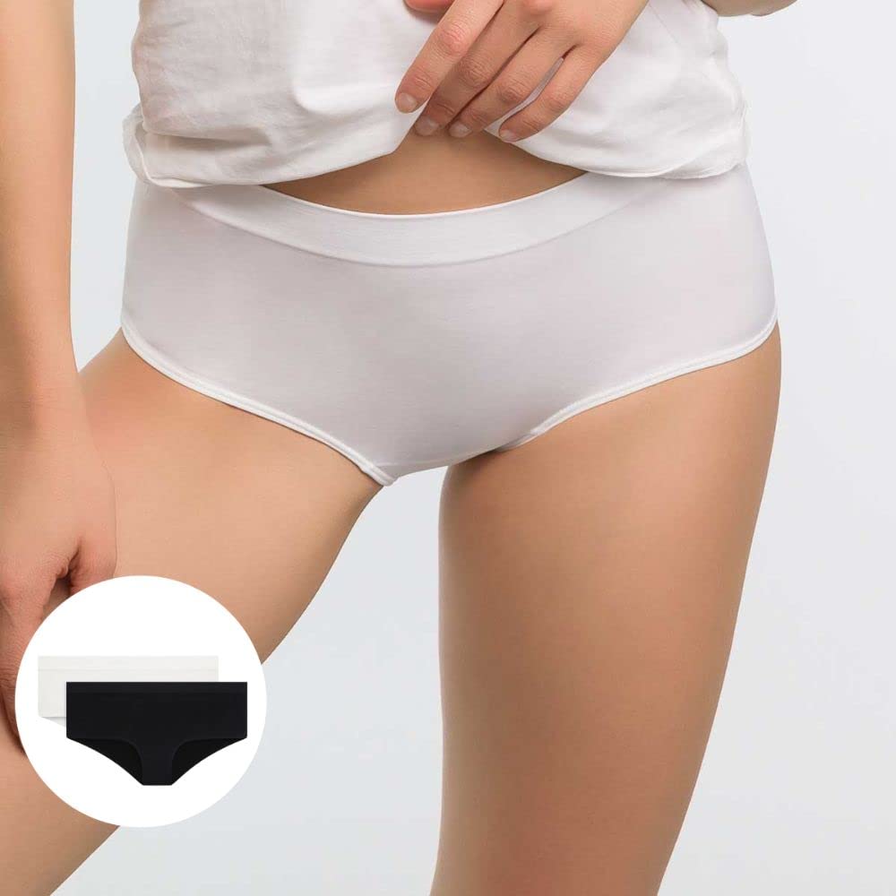 DIM Ecodim Les Pockets boxer donna x2 S-M microfibra