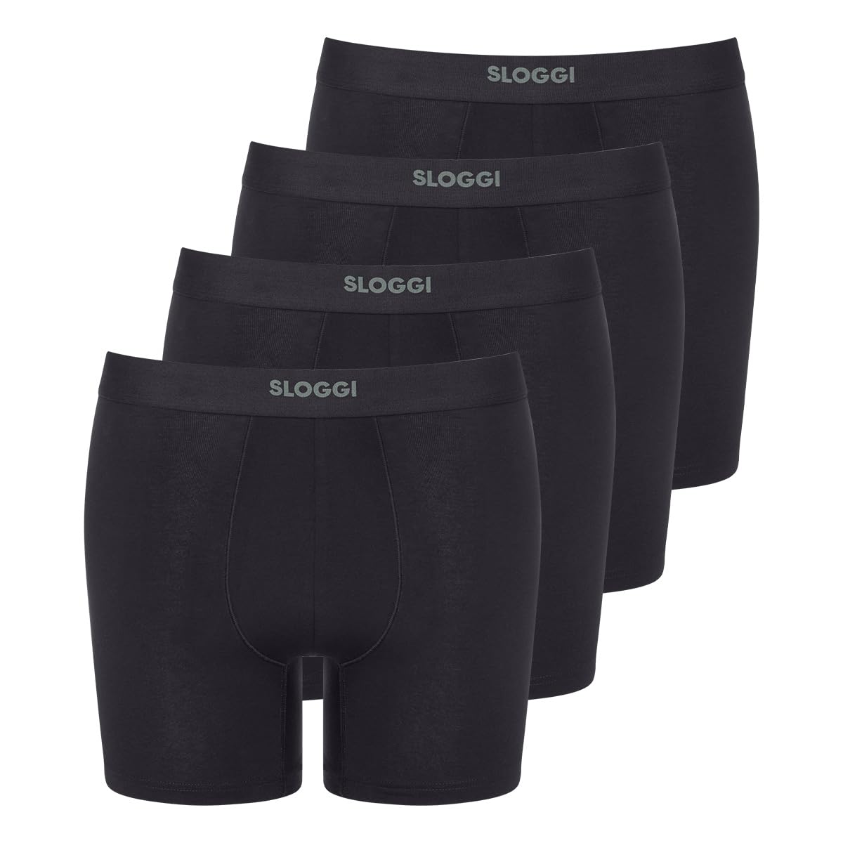 Sloggi Ever Ease Short Uomo Nero 2 Pezzi Cotone