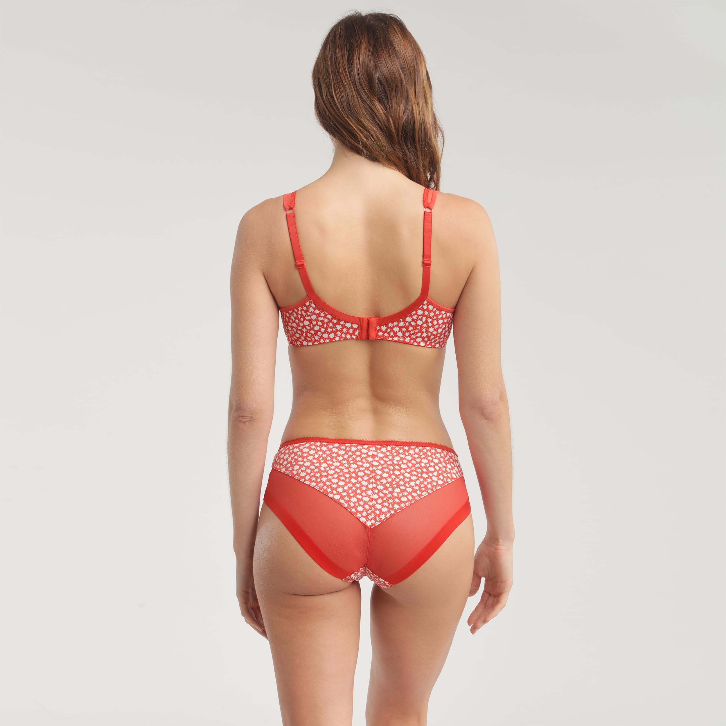 DIM Generous Classic slip donna x1 rosso fiori microfibra XS