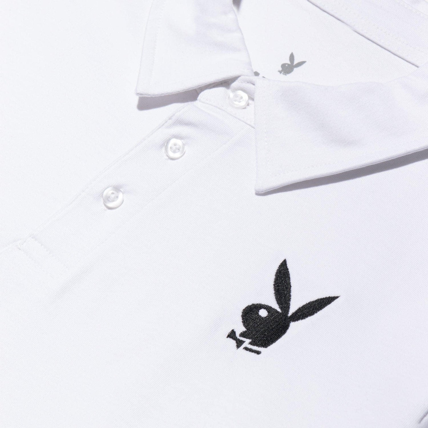 Playboy Classic Rabbit Head polo uomo nero cotone