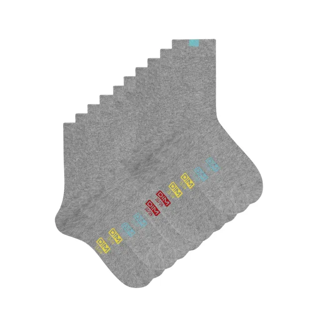 DIM Ecodim calzini bambini grigio chiaro 5 paia cotone