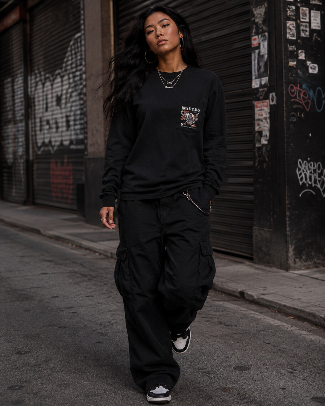 Playboy Be Brave maglietta manica lunga bianca cotone unisex