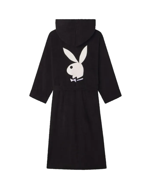 Playboy Logo accappatoio bianco 100% cotone taglia unica