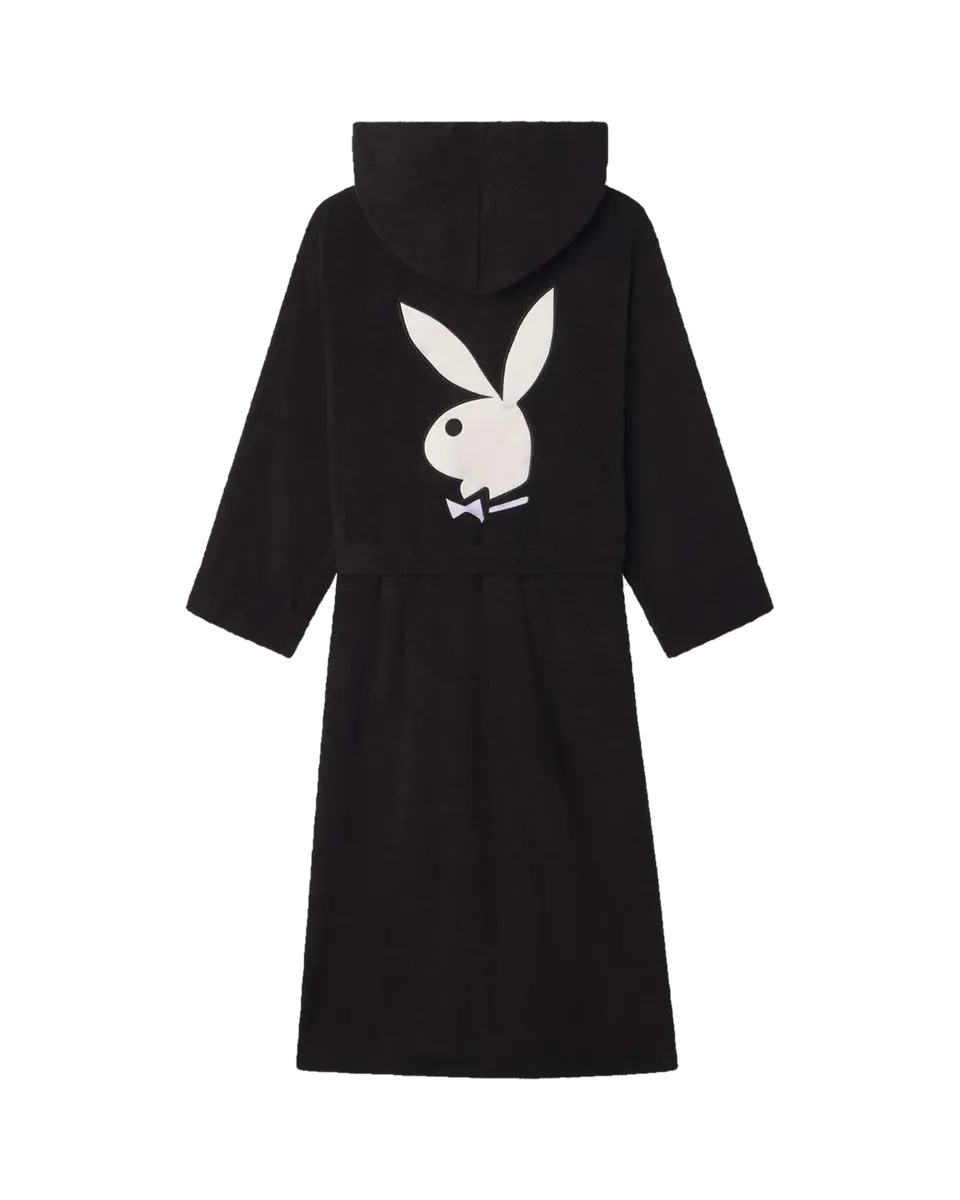 Playboy Logo accappatoio bianco 100% cotone taglia unica