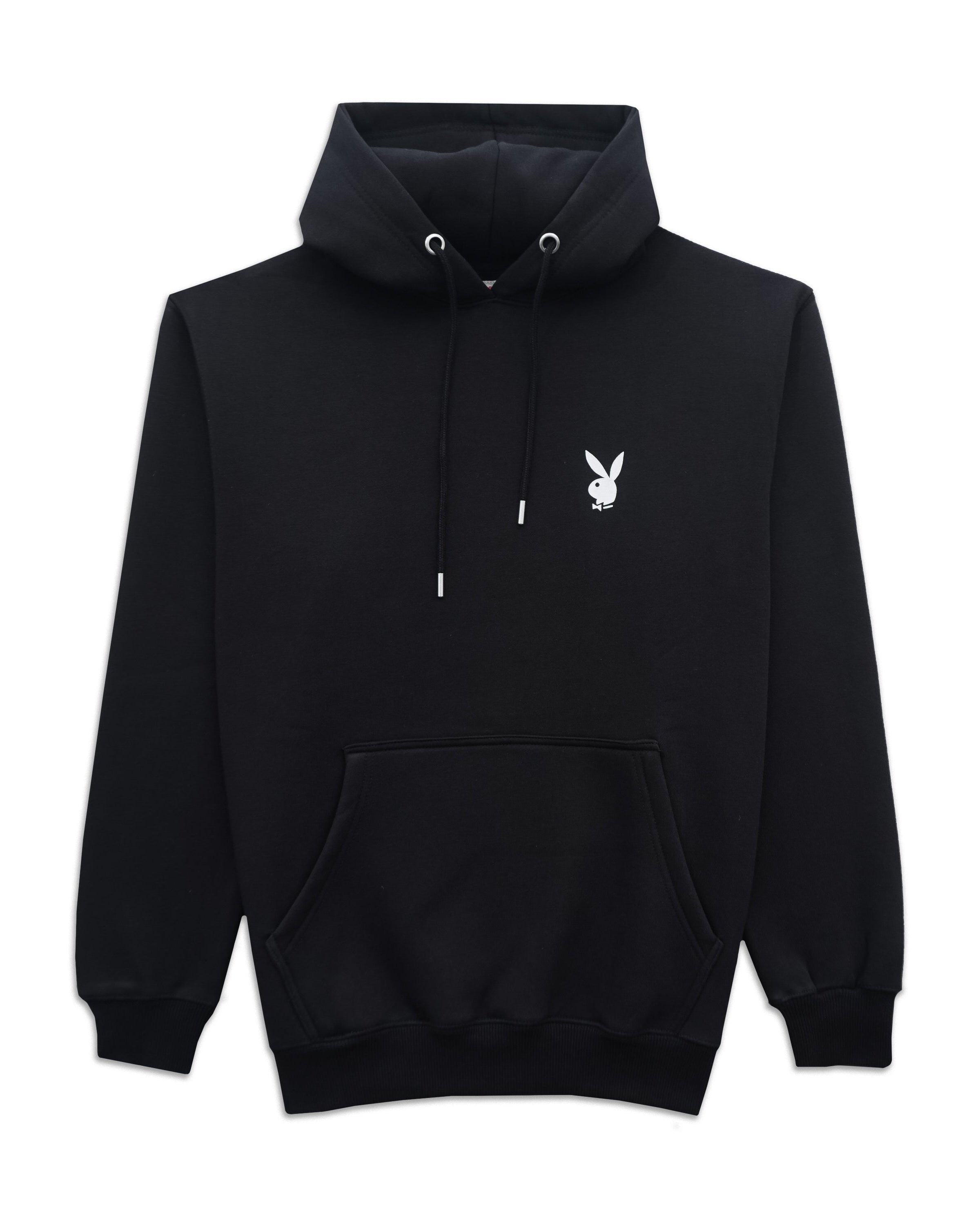 Playboy Class Classic Hoodie felpa nera con cappuccio