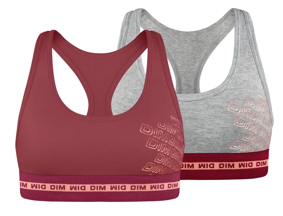 DIM Sport Maintien Parfait reggiseno bambina x2 sostegno leggero