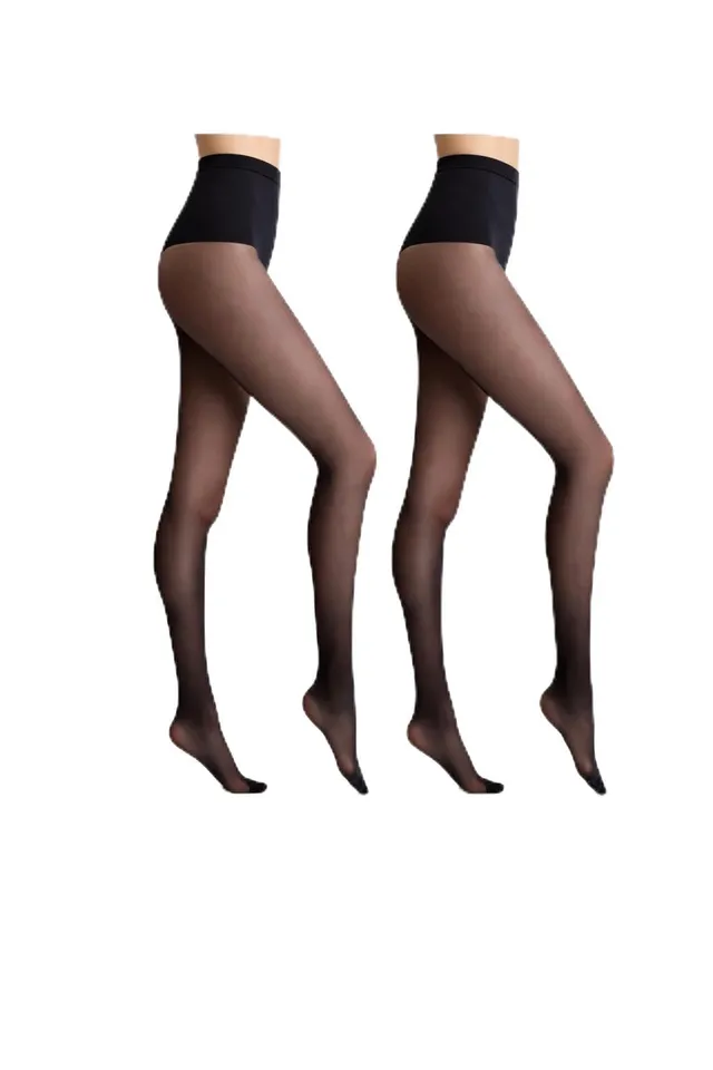 DIM Ventre Piatto 25D Collant Nero x2 modellante