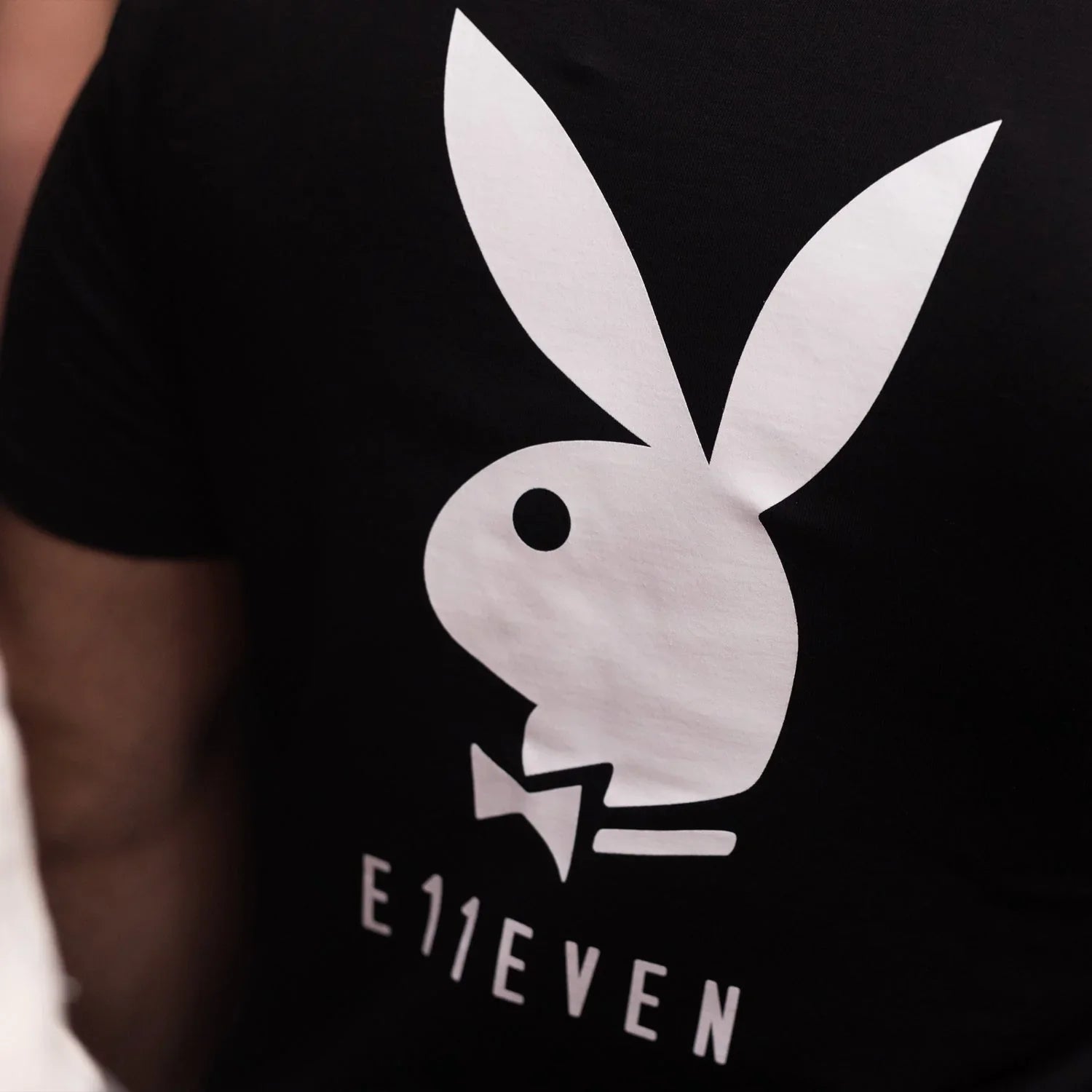 Playboy E11even Tee maglietta nera cotone