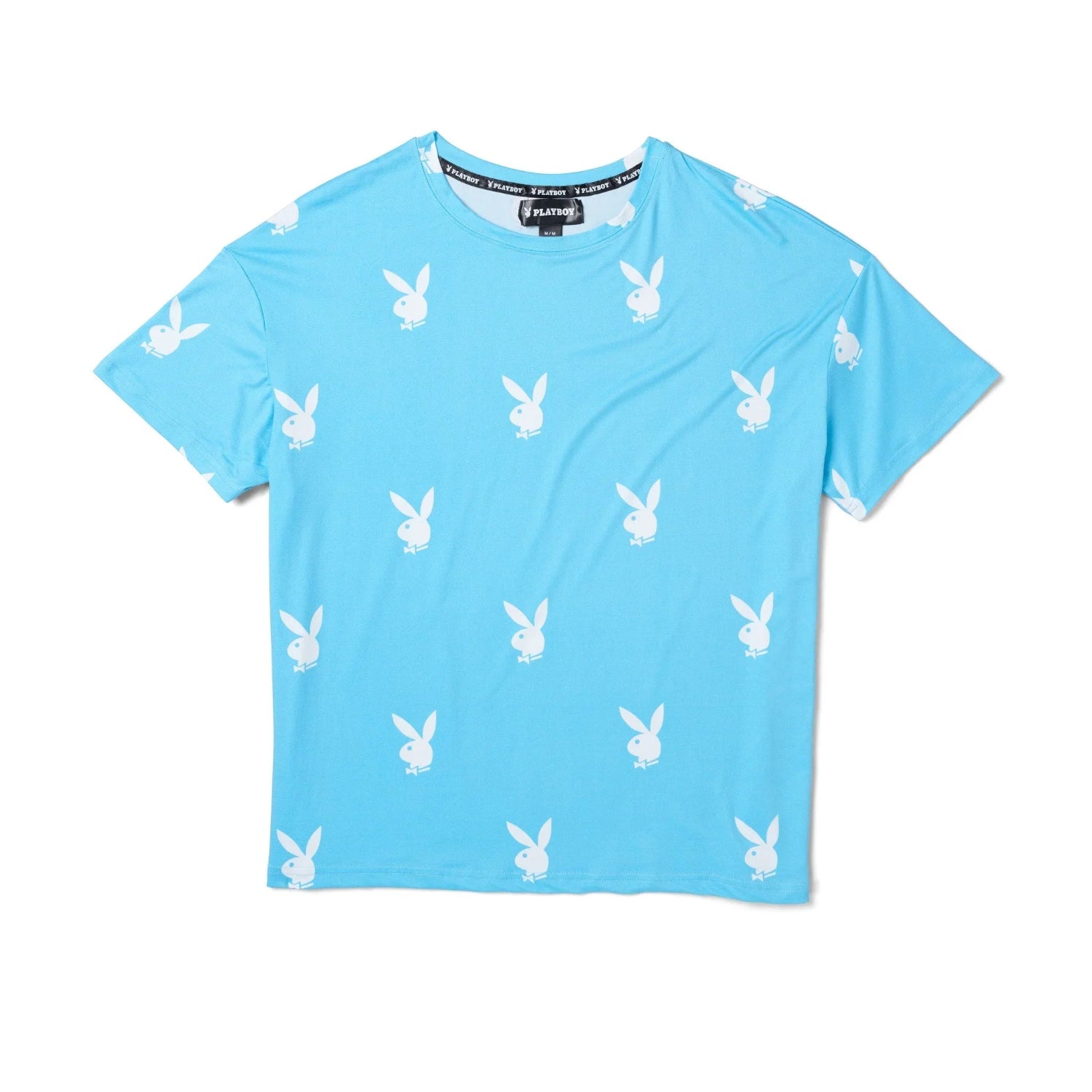 Playboy All Over Bunny t-shirt bianca baggy