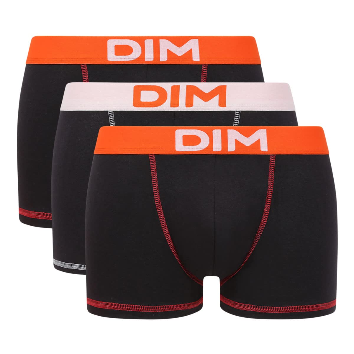 DIM Mix & Colors Boxer Corti Uomo S x3 Cotone Elasticizzato