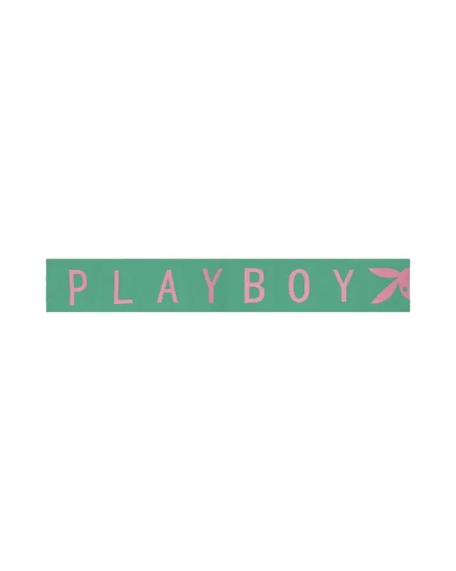 Playboy Knit Logo sciarpa donna nera 240 cm calda
