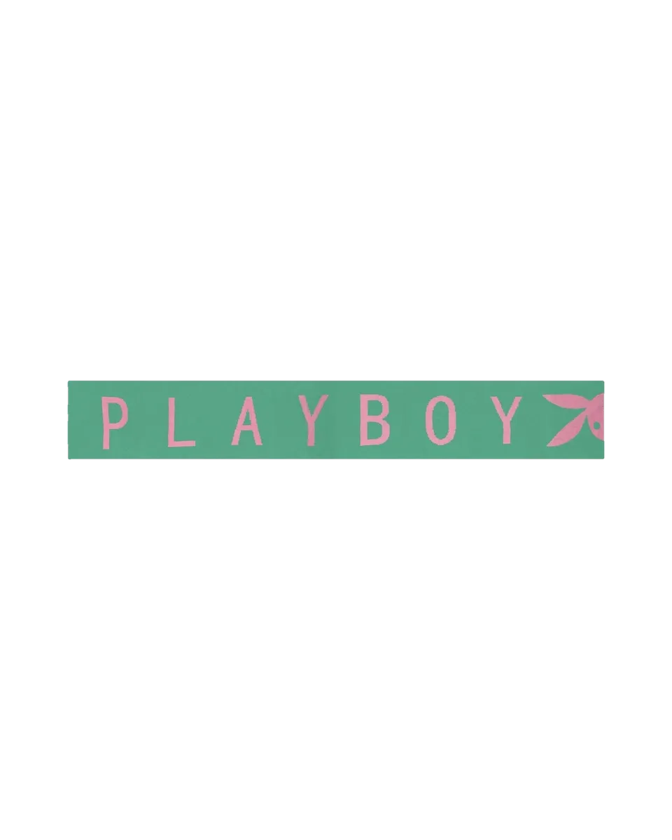 Playboy Knit Logo sciarpa donna nera 240 cm calda