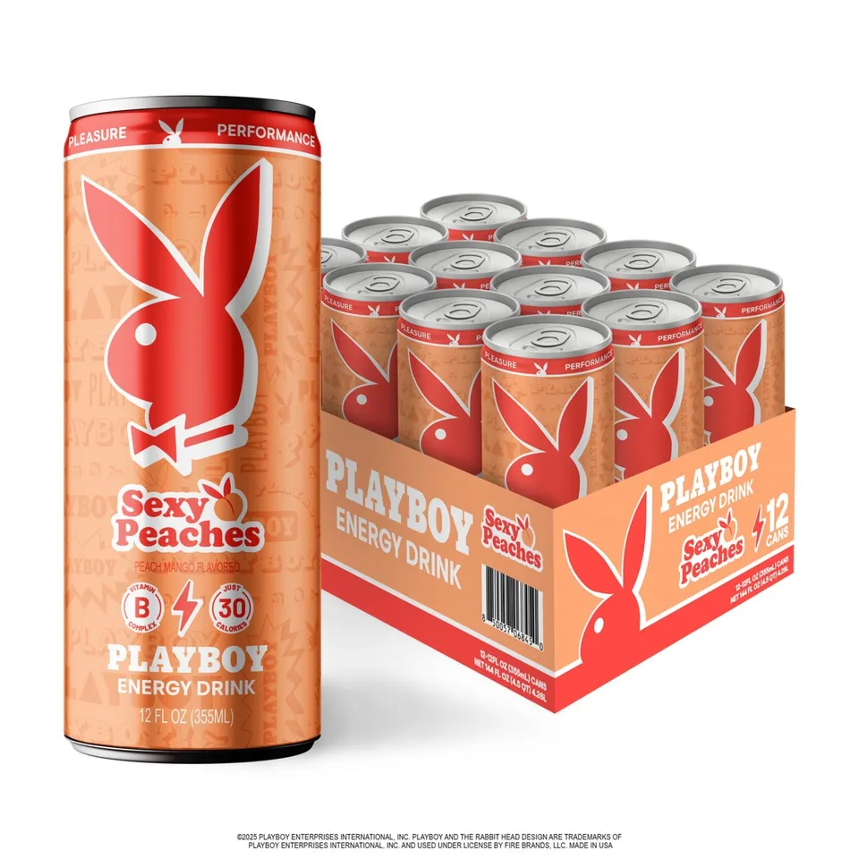 Playboy Energy Sexy Peaches bevanda mango 12 lattine