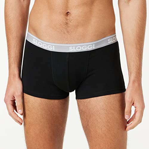 sloggi GO ABC Slip Hipster Uomo 2P M Nero Cotone