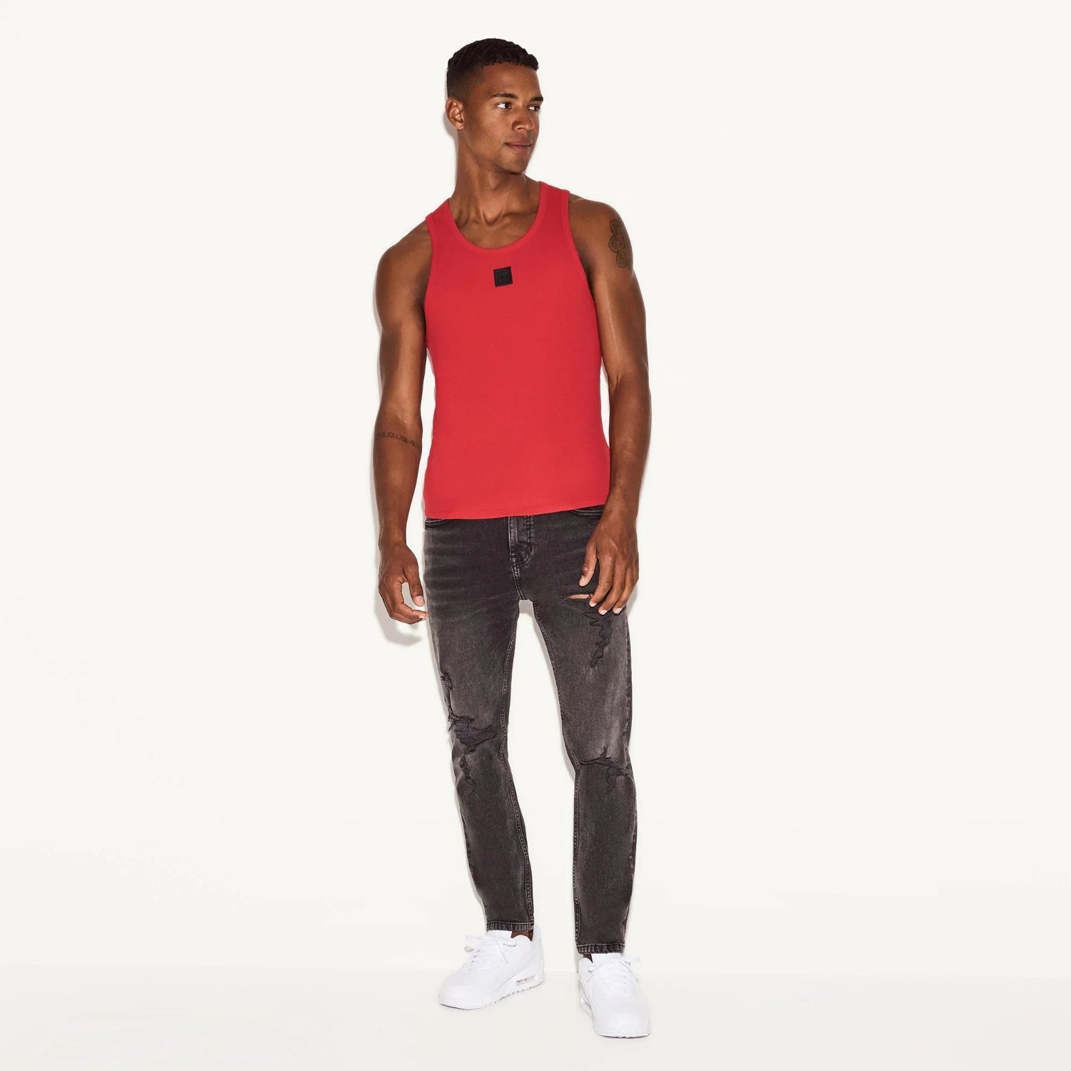 Playboy Skinny jeans grey destroy elasticizzato uomo