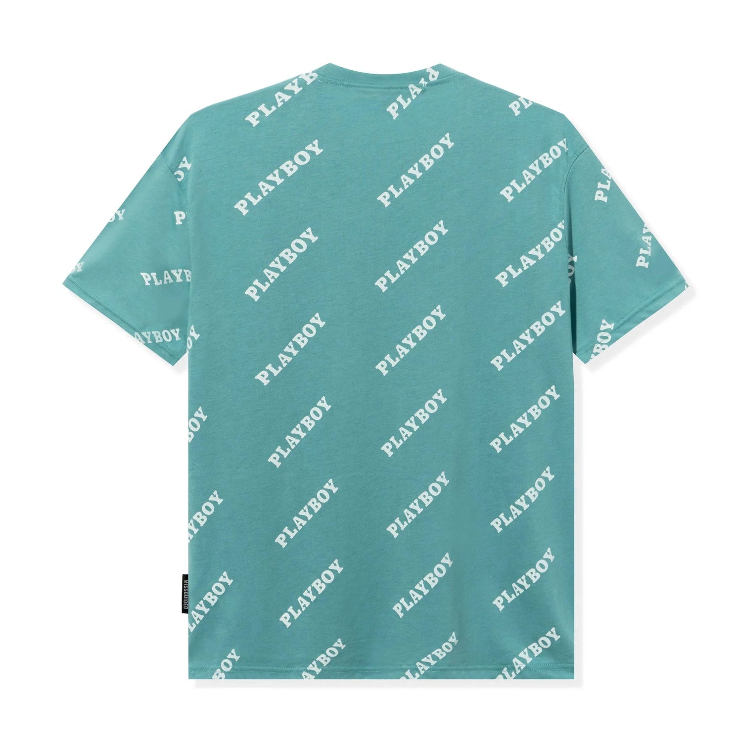 Playboy Masthead t-shirt oversize blu scritta logo