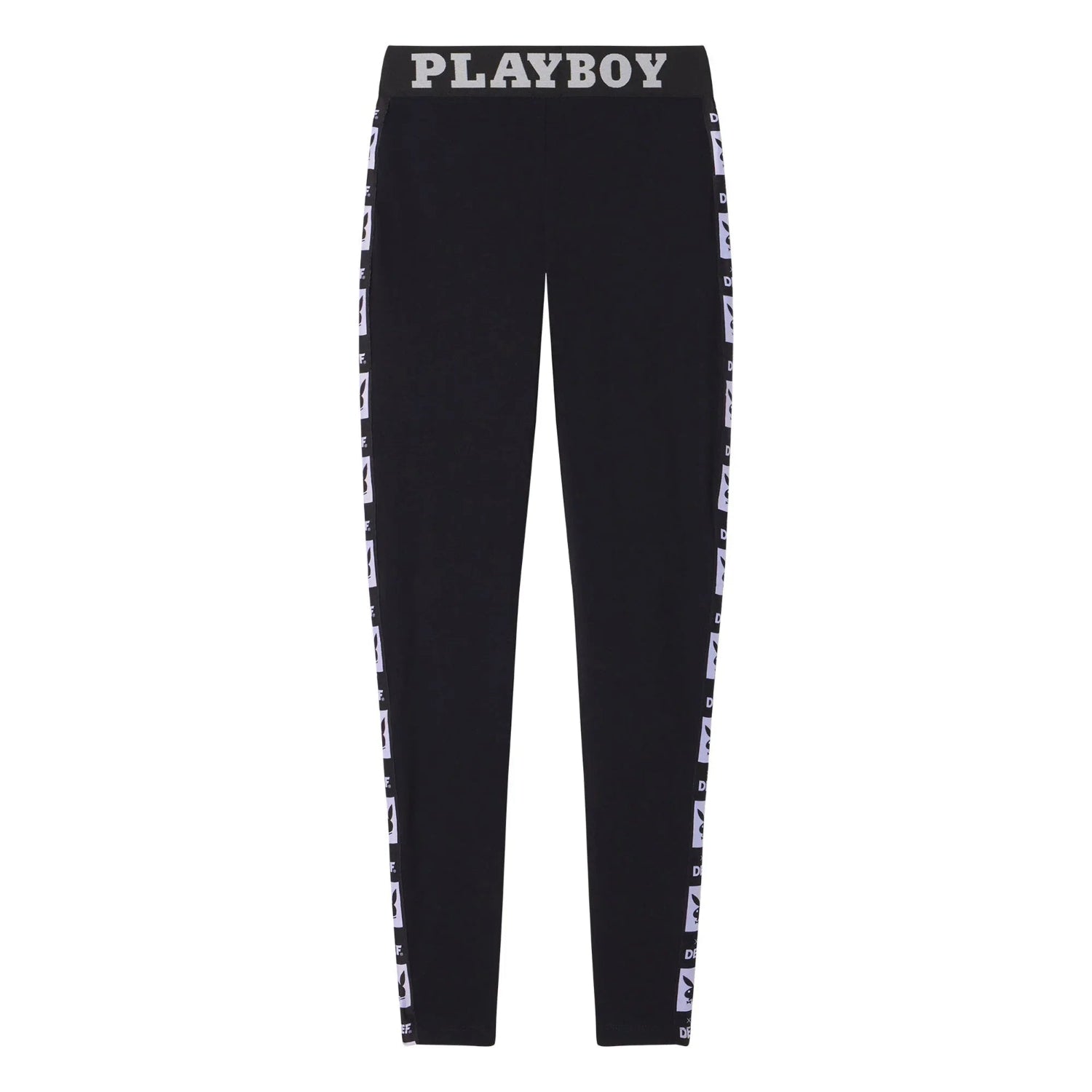Playboy Repeating Logo leggings donna neri elasticizzati