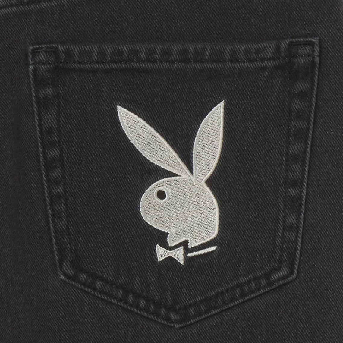 Playboy 90s Boyfriend jeans donna Midnight cotone rigido