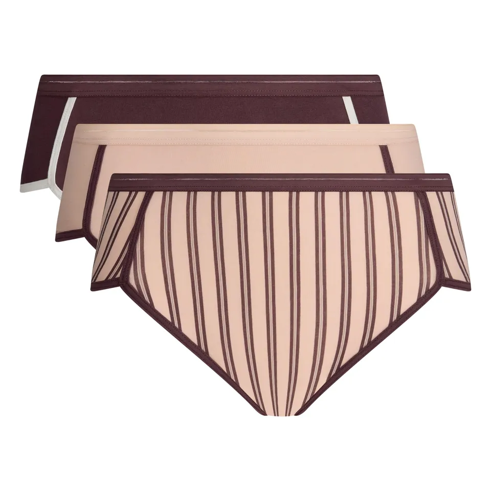 DIM Ines de la Fressange Shorty Cotone Slip 3 Pezzi Rosa