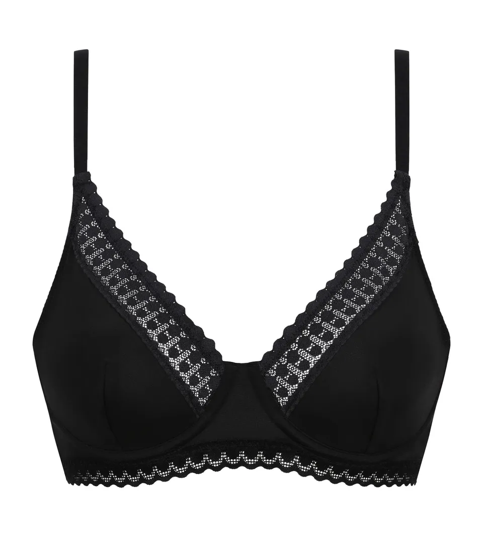 DIM ILY Micro reggiseno donna triangolo microfibra pizzo