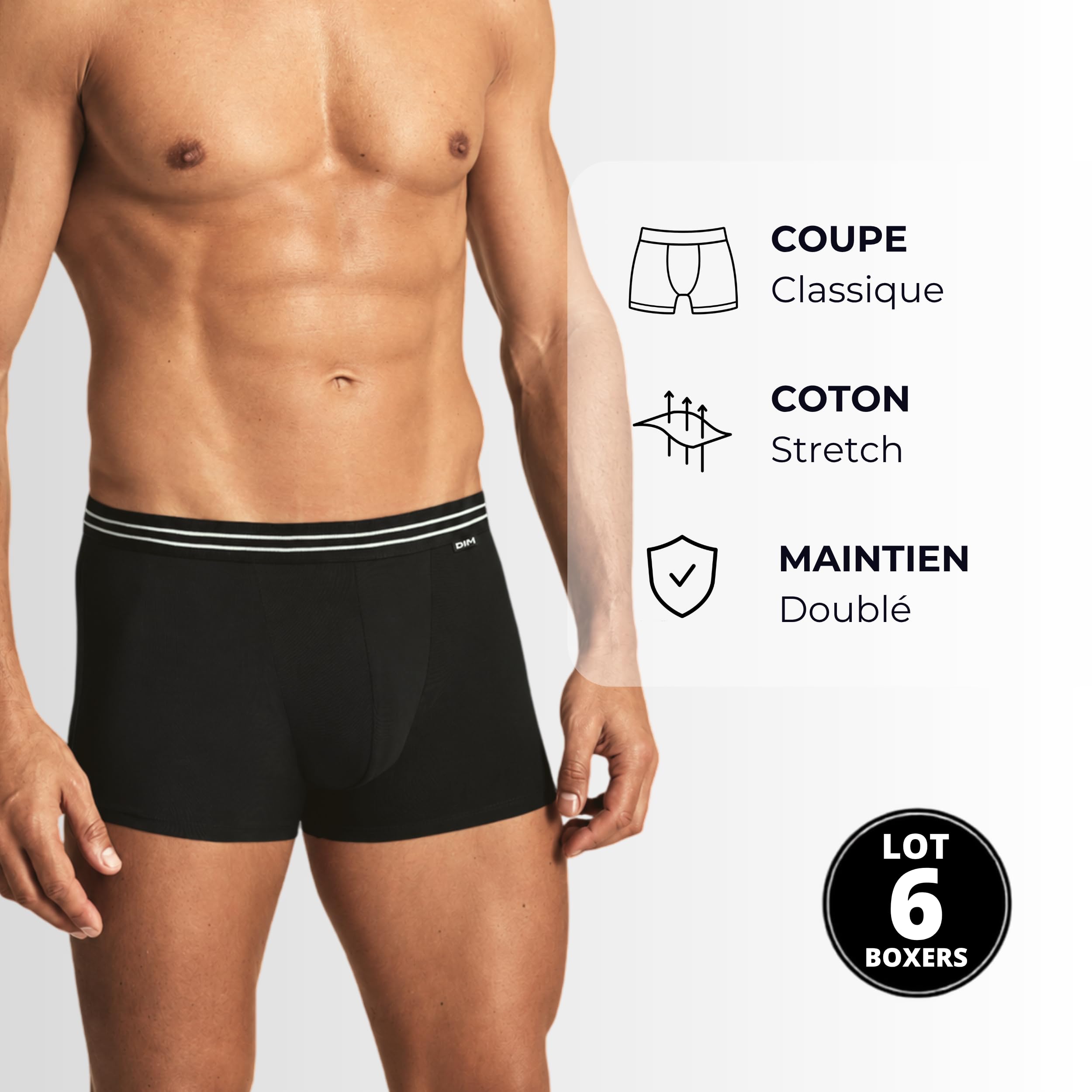 DIM EcoDIM boxer cotone uomo x7 comfort quotidiano