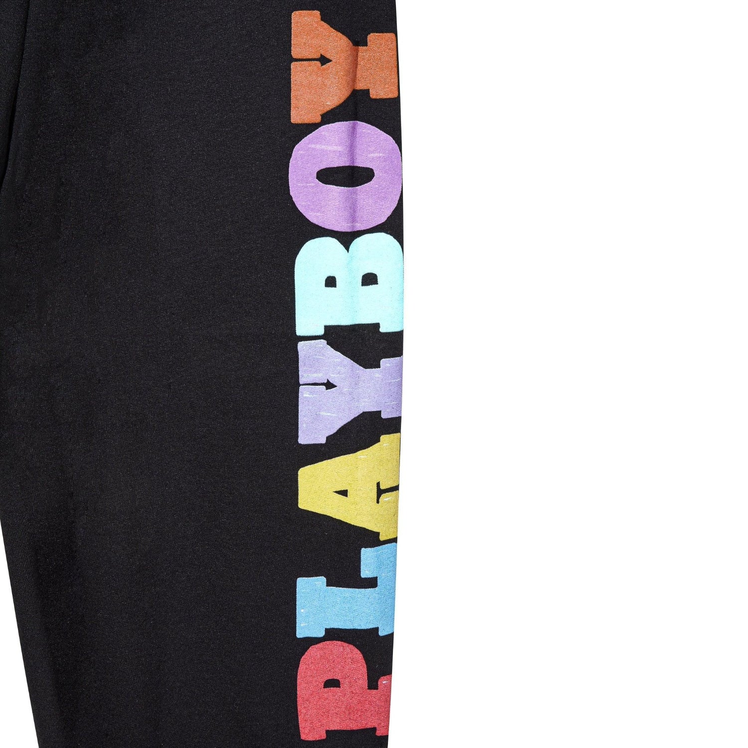 Playboy Color-Block pantaloni tuta neri cotone