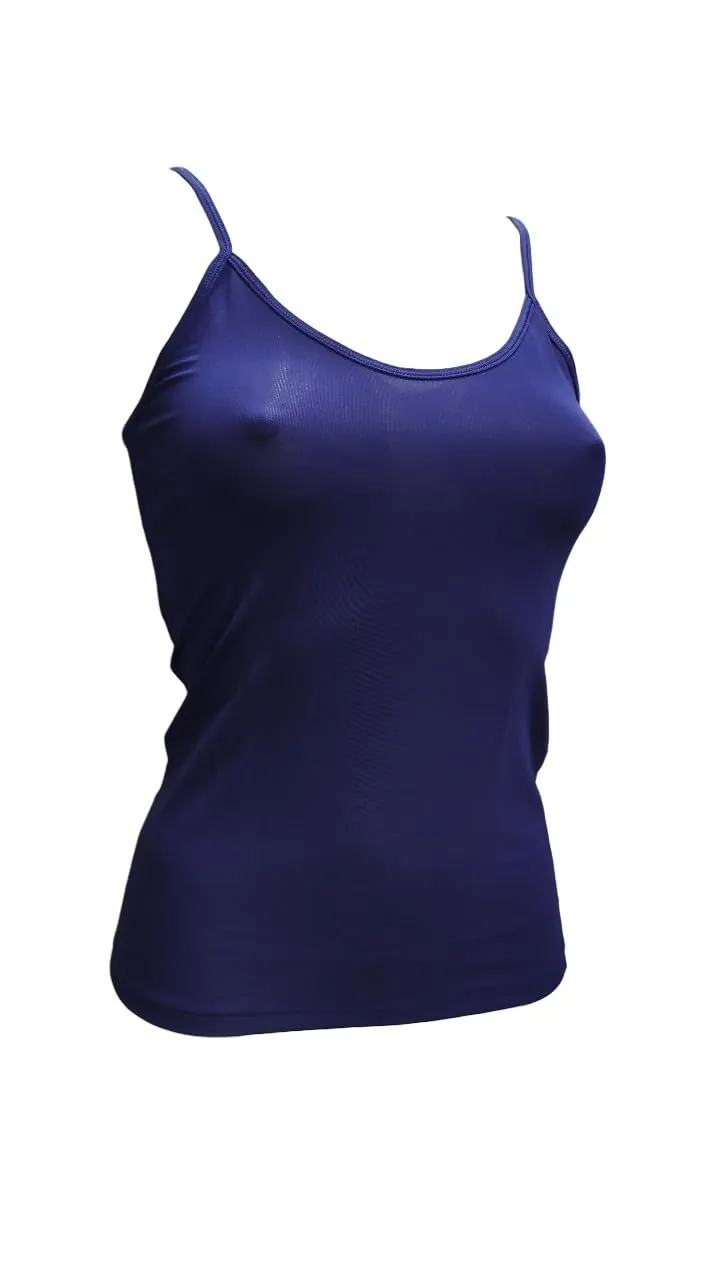 Egi Micromodal 1130 top blu S spalla stretta