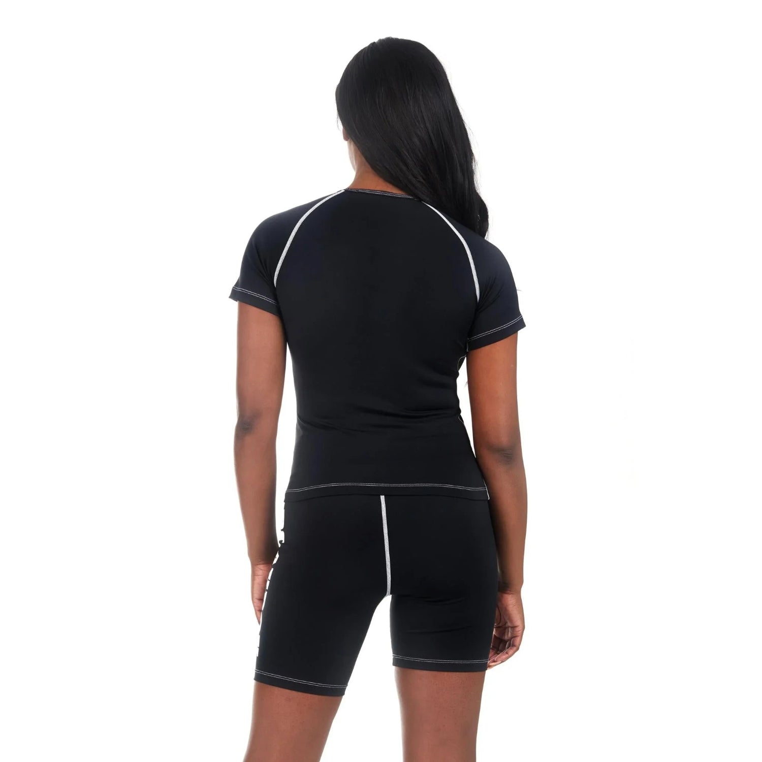 Playboy Active Contrast Stitch Tee maglietta sportiva nera