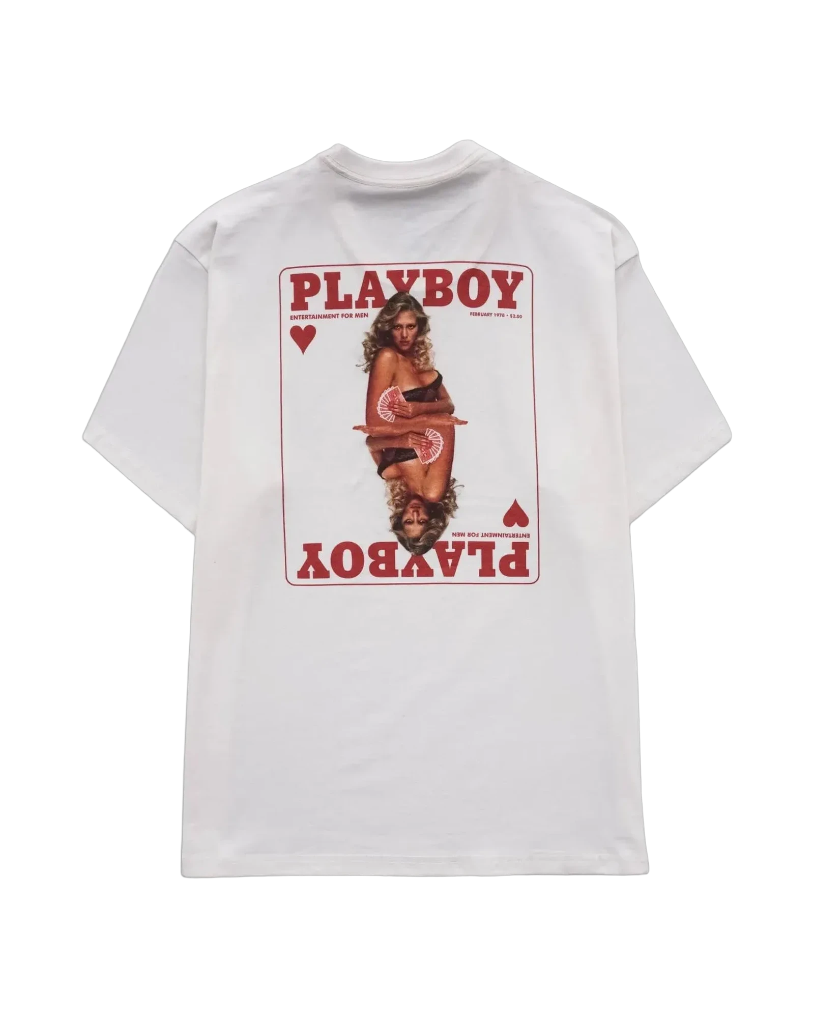 Playboy Janis Cover t-shirt bianca cotone unisex