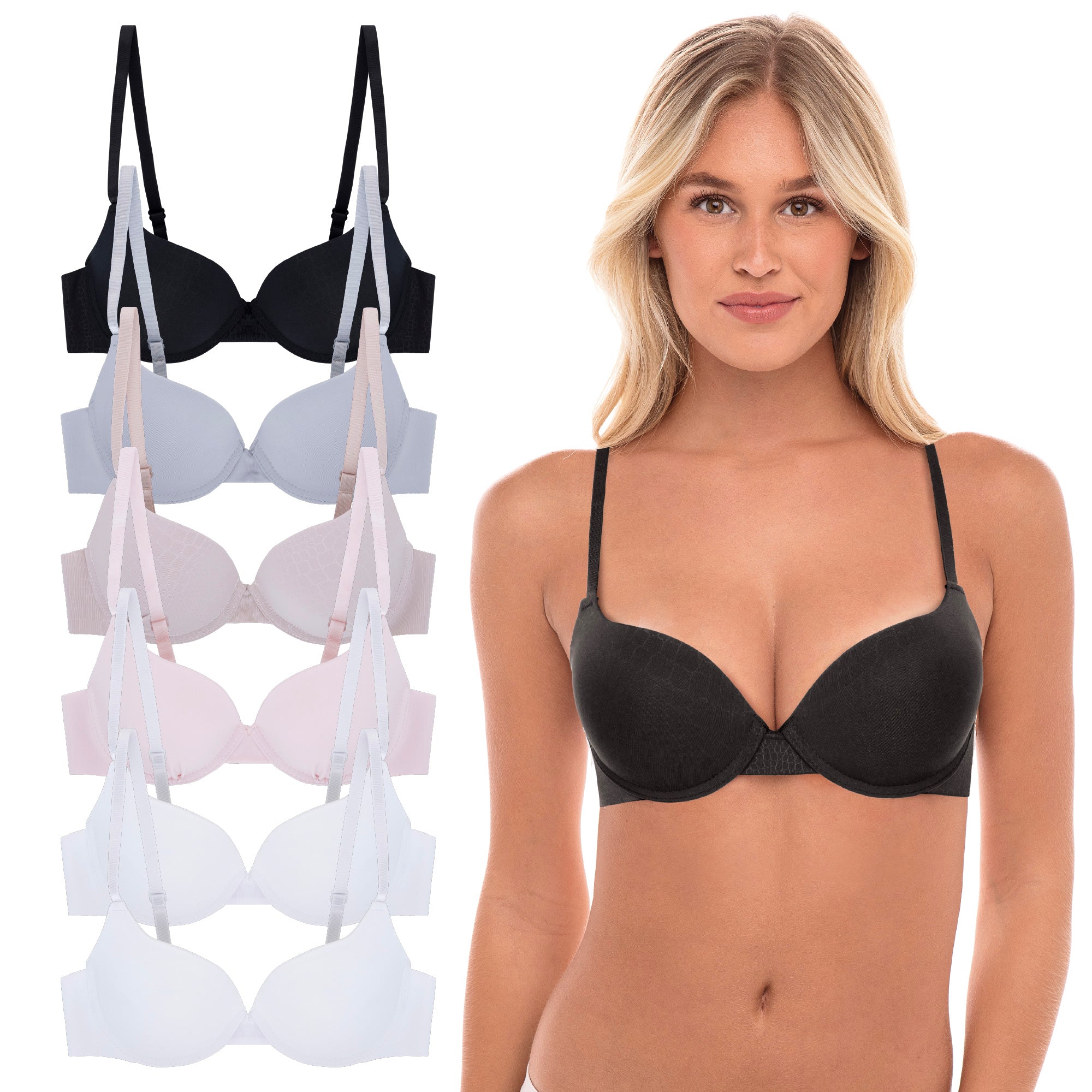 René Rofé Sophie B reggiseno push-up 6 pack 34B imbottito