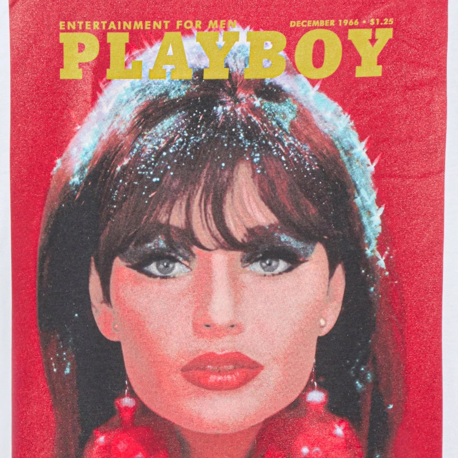 Playboy December 1966 Cover maglia maniche lunghe cotone