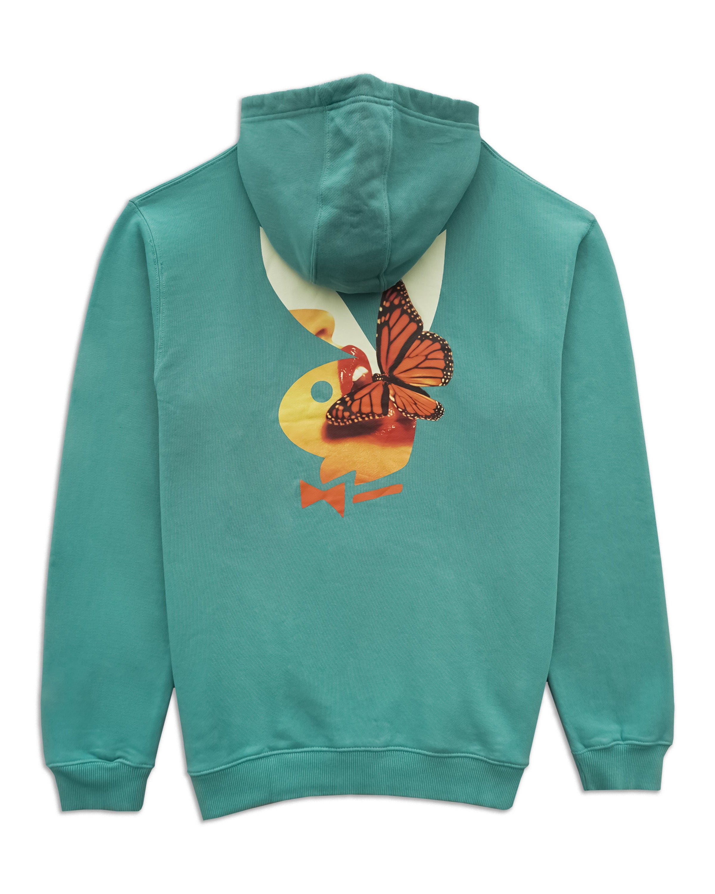 Playboy Dreams felpa cappuccio verde salvia cotone