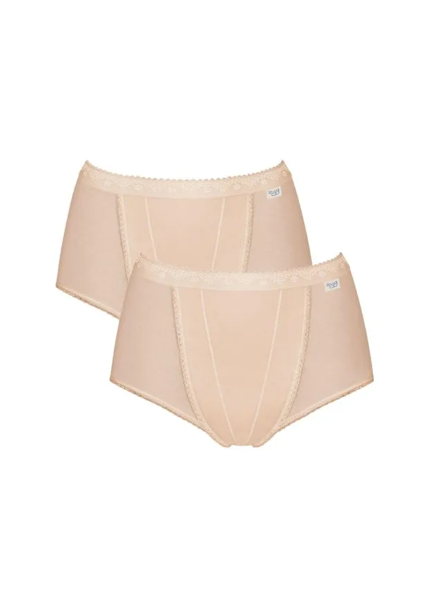 Sloggi Control Maxi slip donna skin 44 pacco da 2 contenitivo
