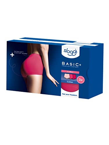 Sloggi Basic+ Maxi Slip Donna 3 Pezzi Cotone Taglia 38