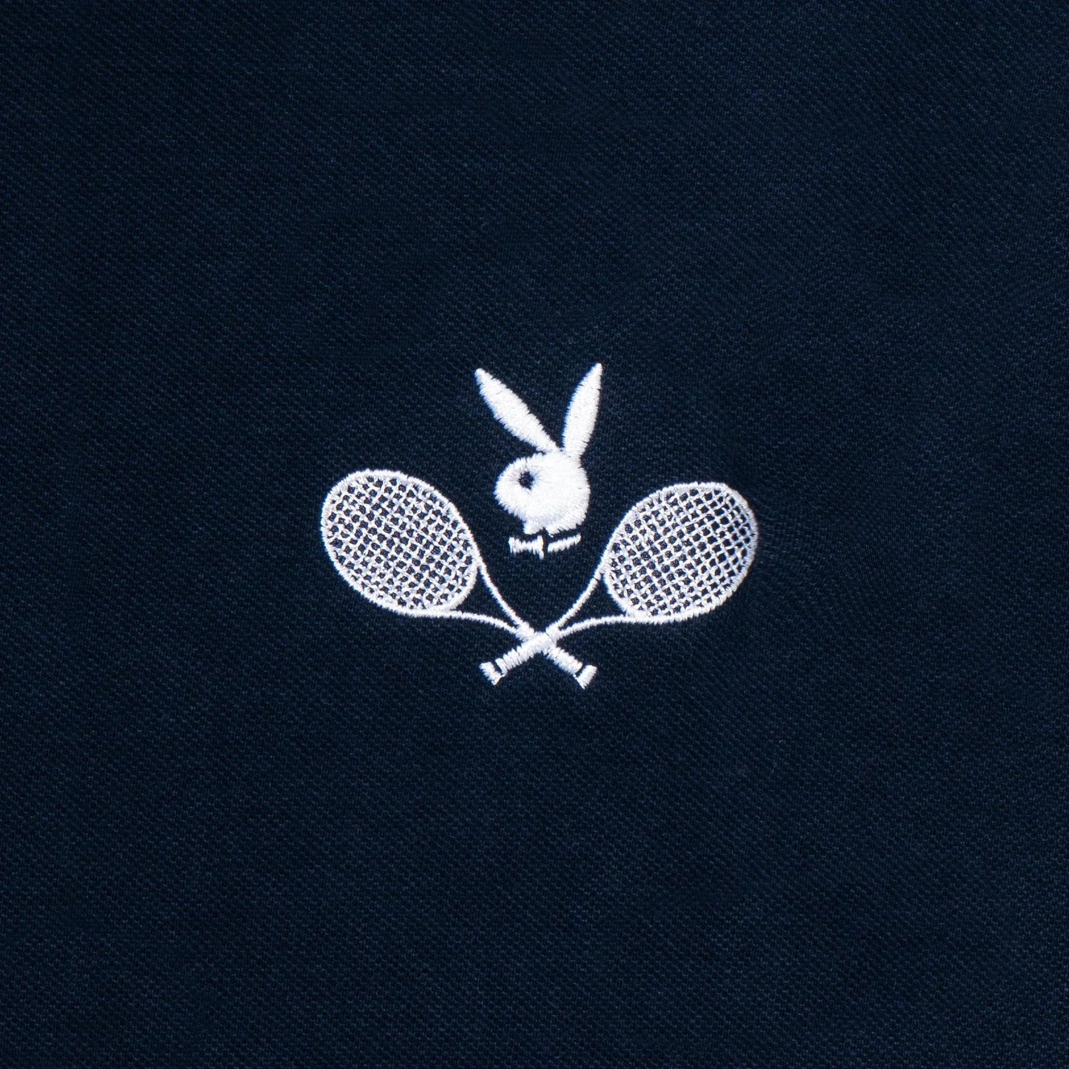Playboy Tennis Club polo bianca cotone