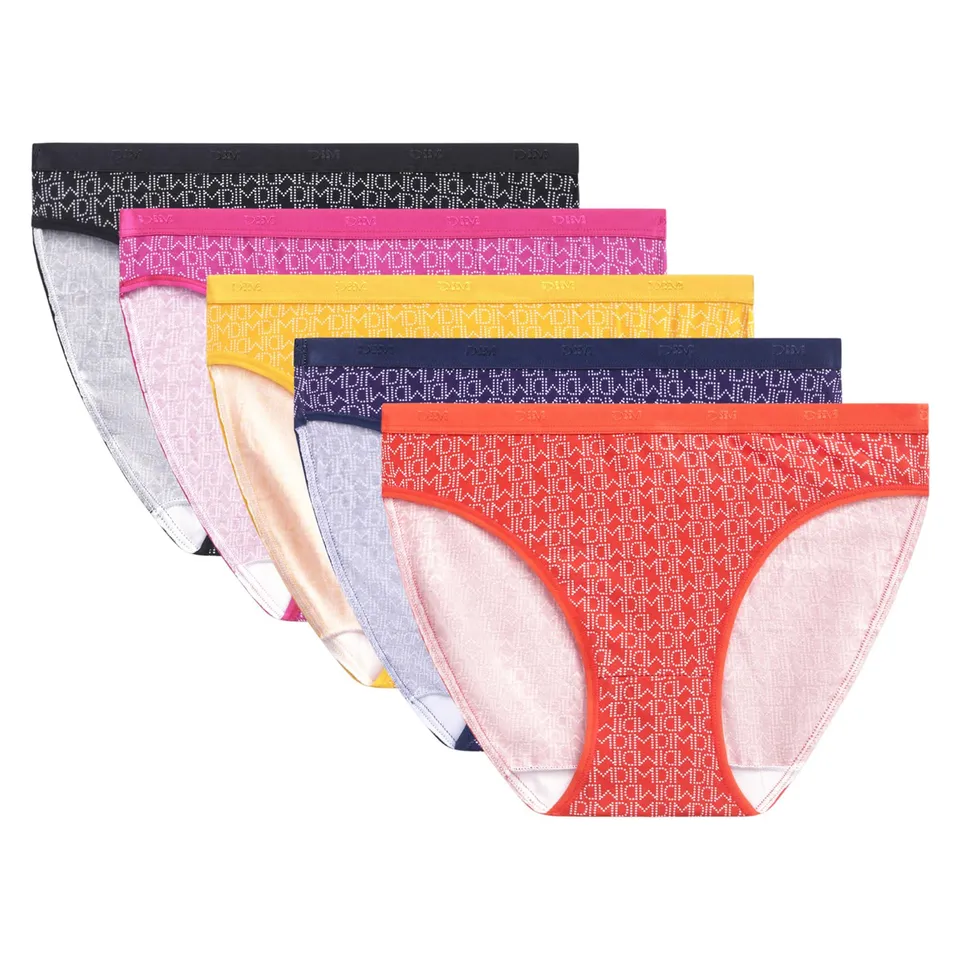 DIM Les Pockets slip donna x5 cotone elasticizzato S